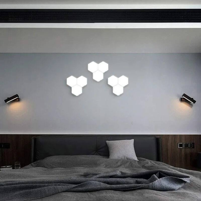 Модульный светильник Modulight над кроватью в спальне