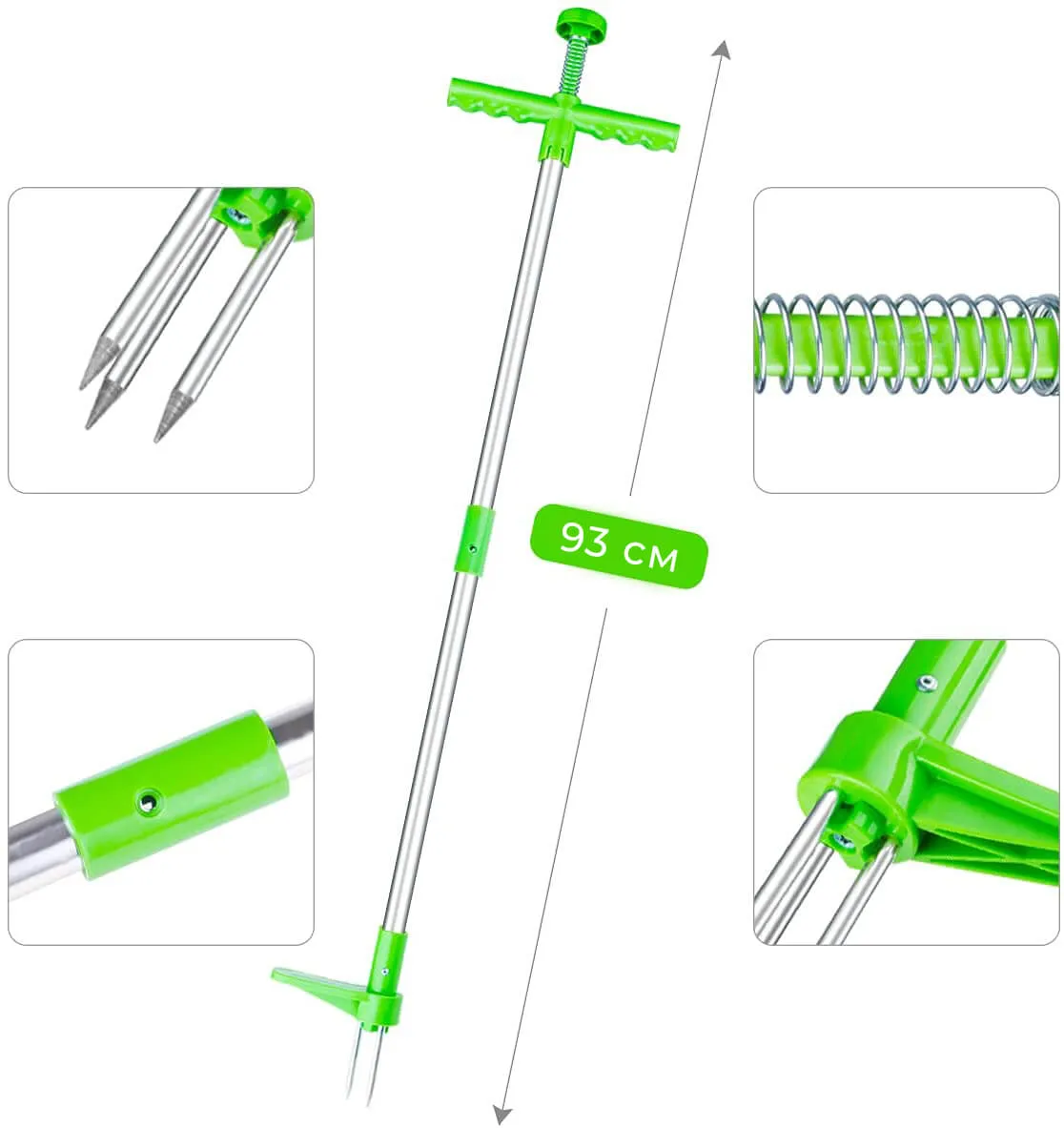 Габариты инструмента для удаления сорняков "Росомаха"