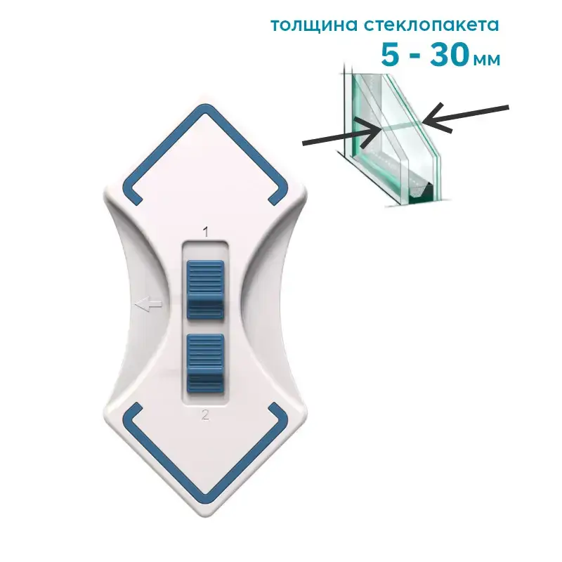Толщина стеклопакета для магнитов щётки Магнитная щётка для мытья окон GoodClean
