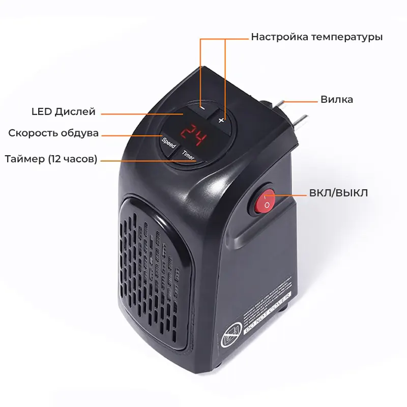 Органы управления обогревателя Handy Heater