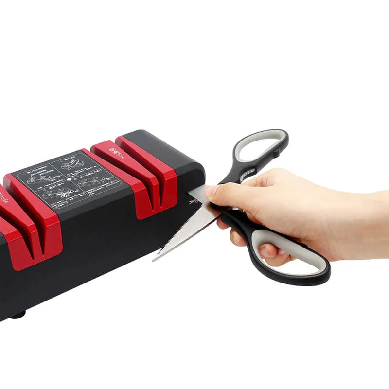 Заточка ножниц на ножеточке Home Master