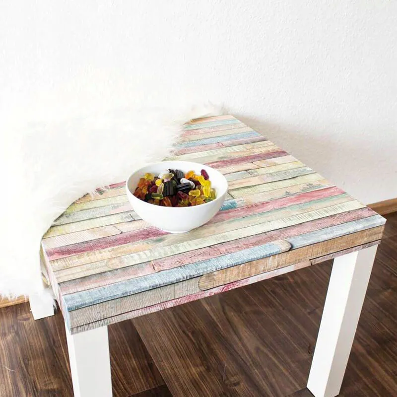 Интерьерная плёнка SCF "доски Рио" на журнальном столе