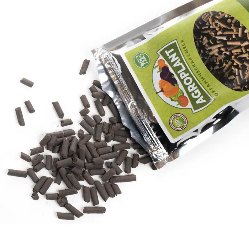 Рассыпанные по столу гранулы Агроплант