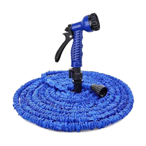 Шланг для полива XHose с насадкой в свёрнутом виде