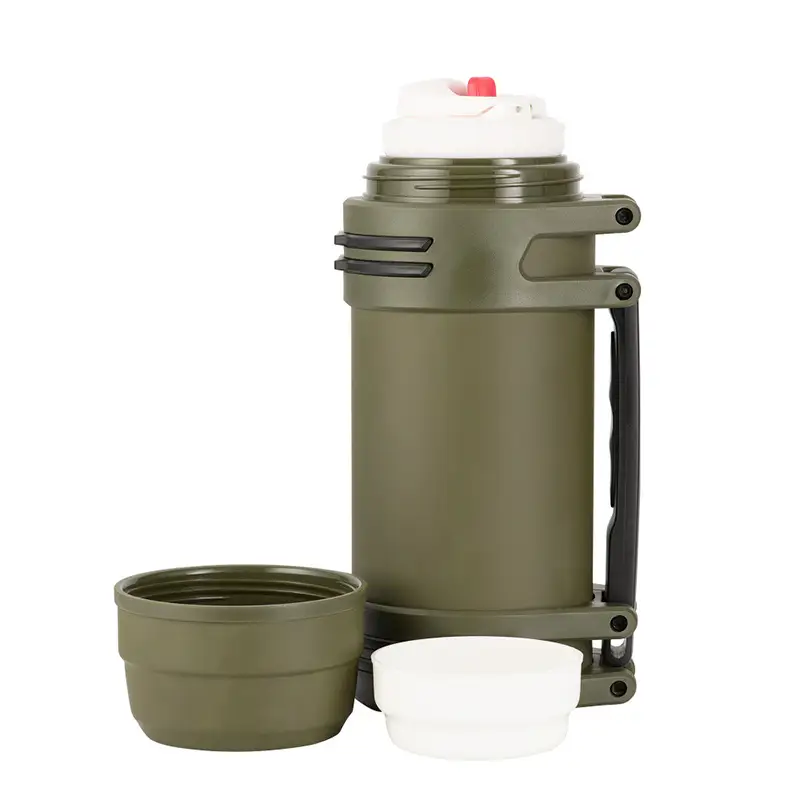 Термос Antarctica K46 стоит со снятой крышкой