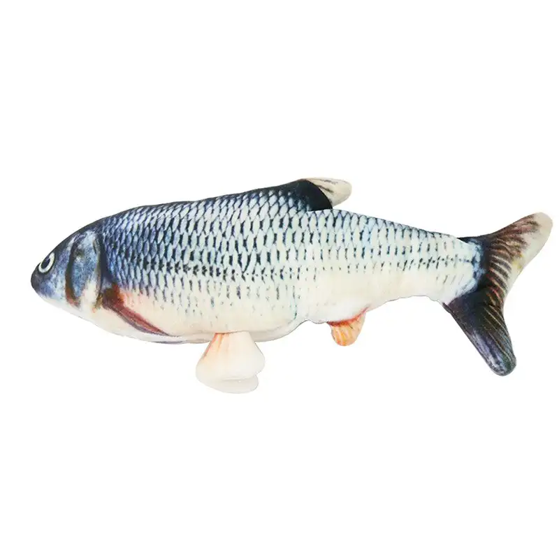 Интерактивная игрушка для кошек рыба Tiny Tuna на белом фоне