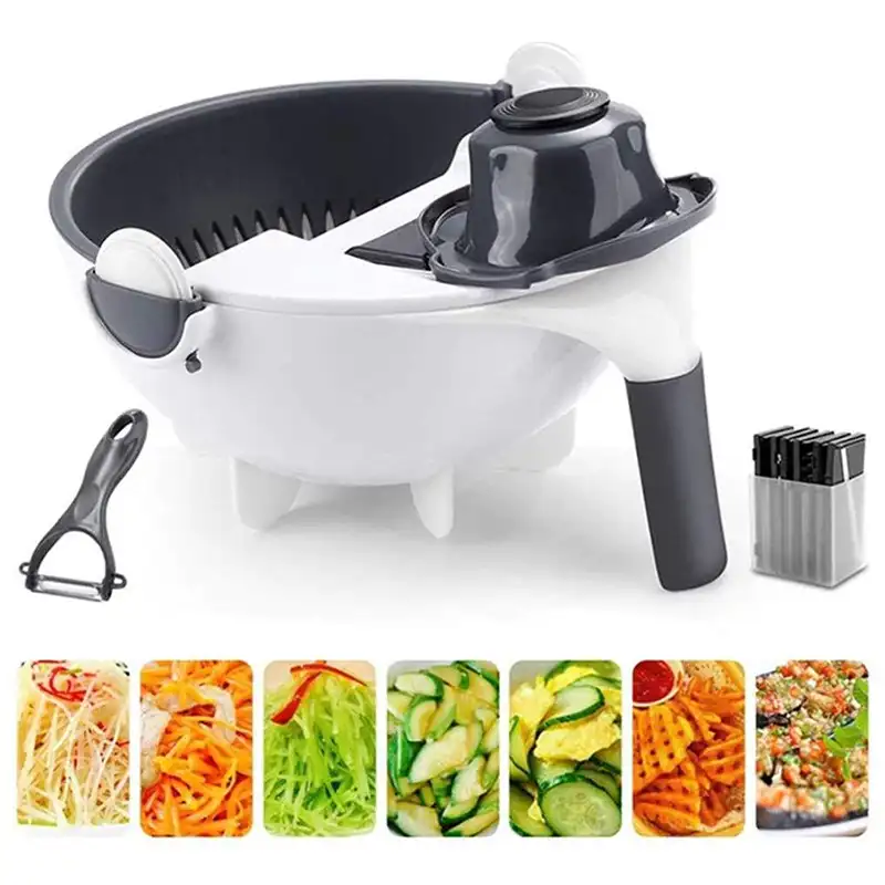 Виды нарезки тёрки 9 в 1