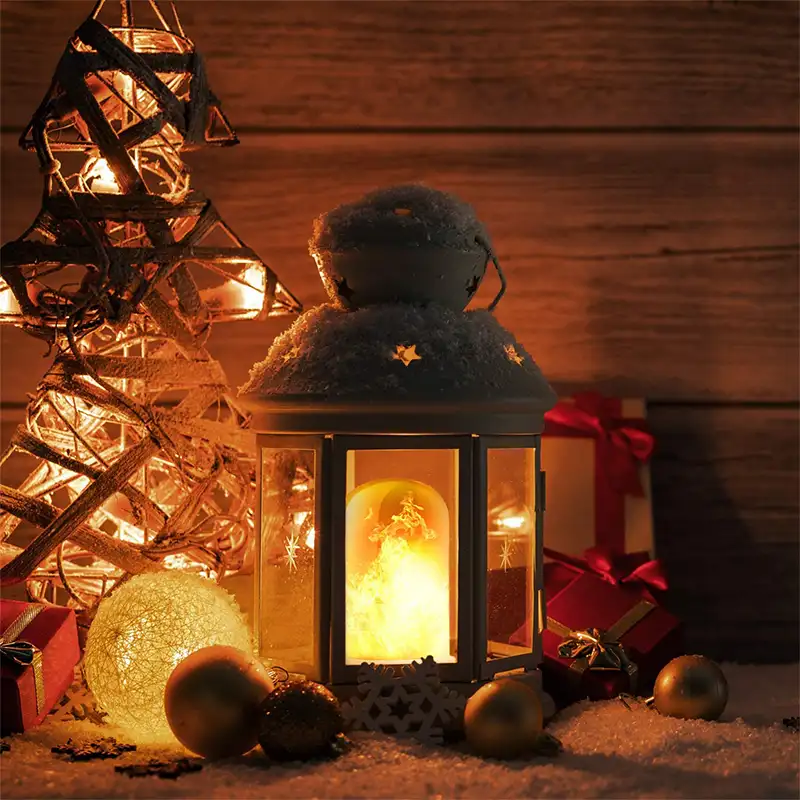 Лампа с эффектом пламени