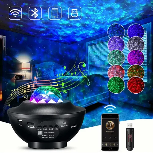 Освещение в комнате с помощью проектора