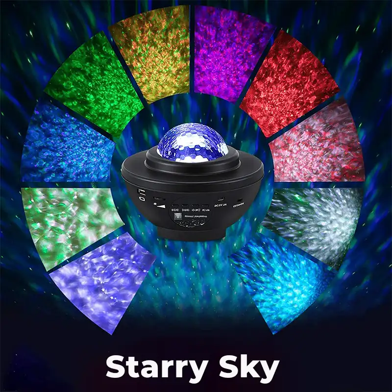 Все цвета и эффекты проектора Starry Sky