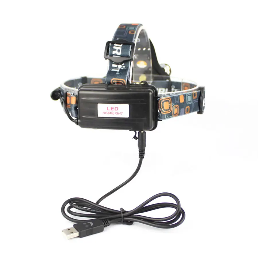 Вид сзади налобного аккумуляторного фонаря