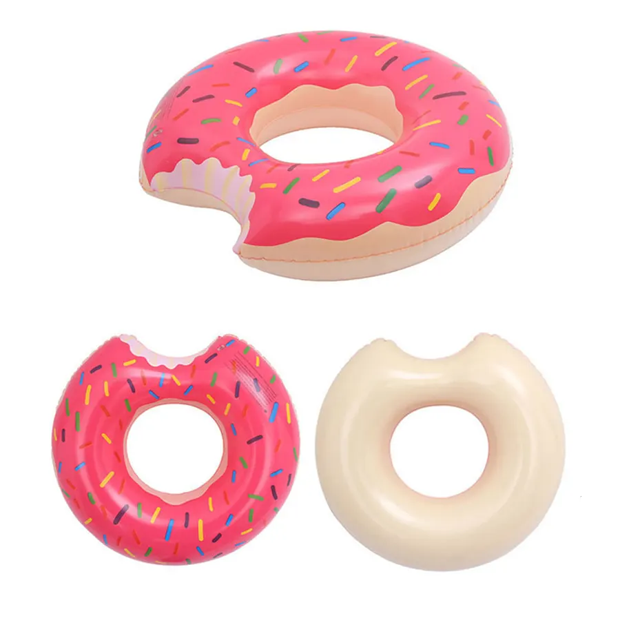 Надувной круг в виде пончика со всех ракурсов