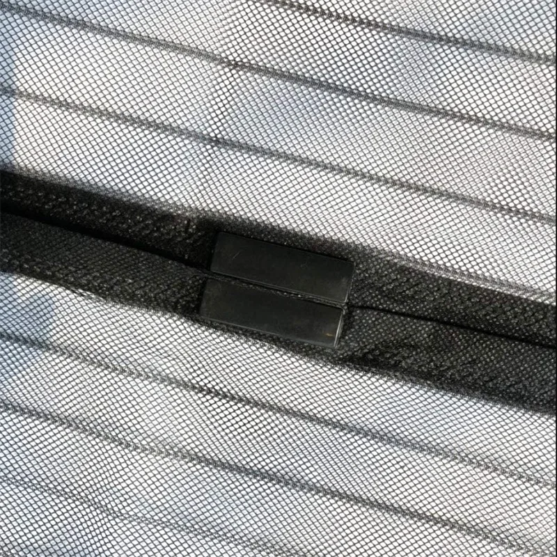 Армированные шторки дверной сетки от комаров