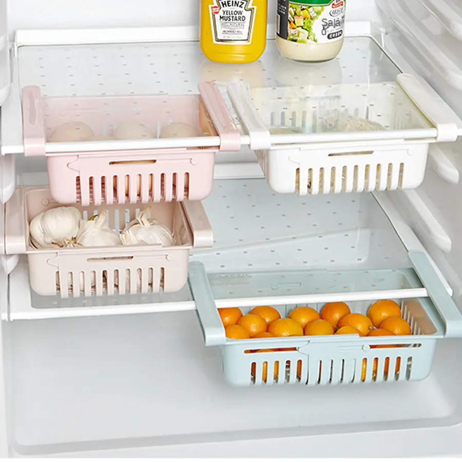 Организация места в холодильнике с помощью подвесных контейнеров