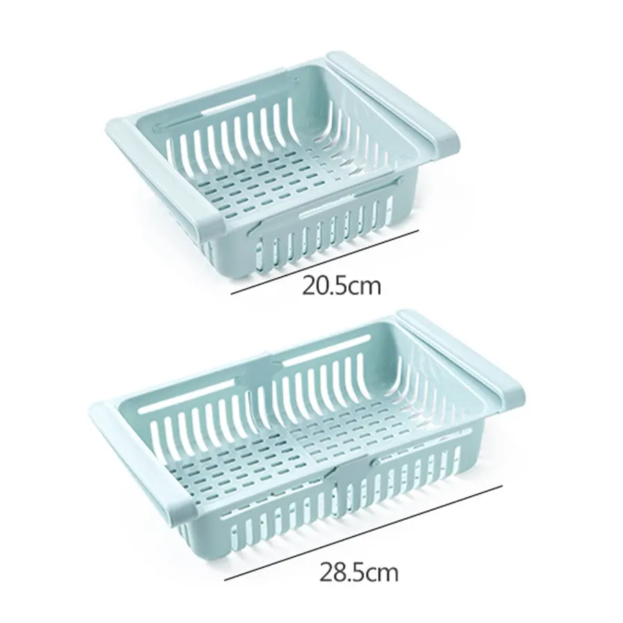 Раздвижной голубой органайзер для холодильника