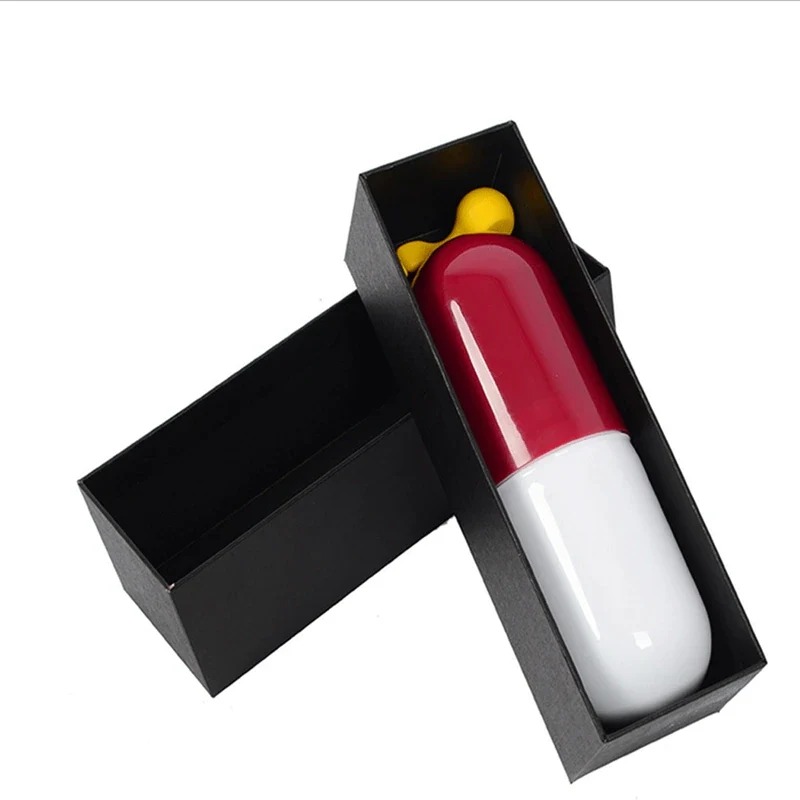 Бордовый мини-зонт капсула в подарочной упаковке