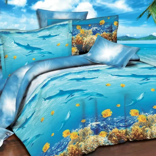 Постельное бельё с дельфинами