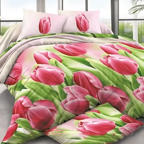 Постельное бельё с тюльпанами