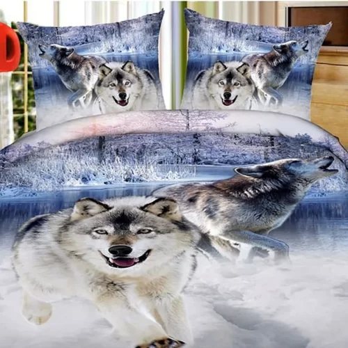 Постельное бельё с волками