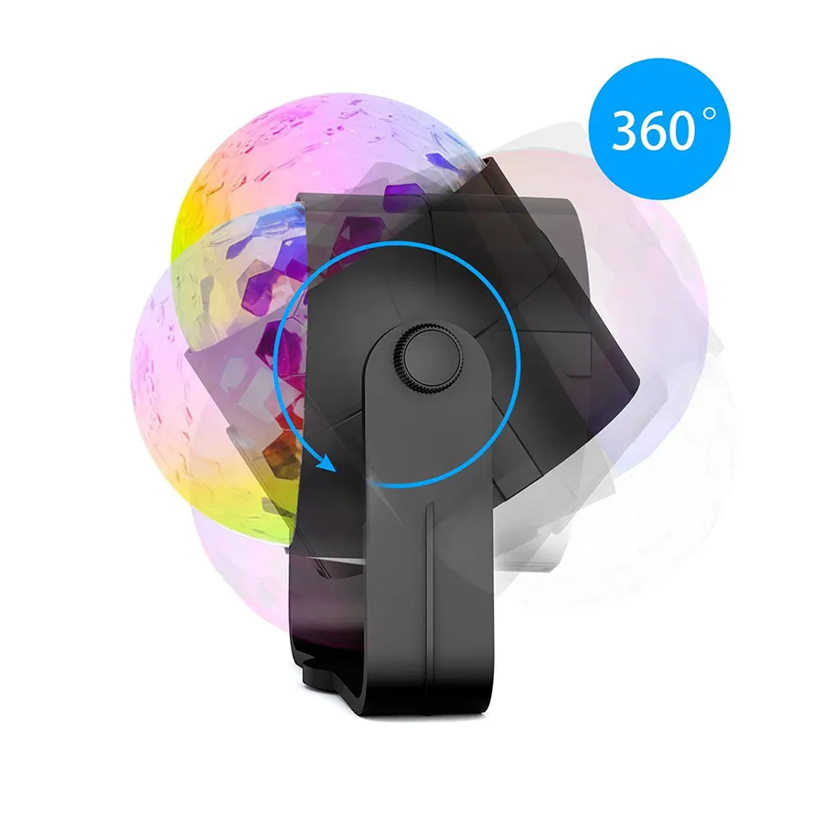 Дискошар вращается на 360 градусов