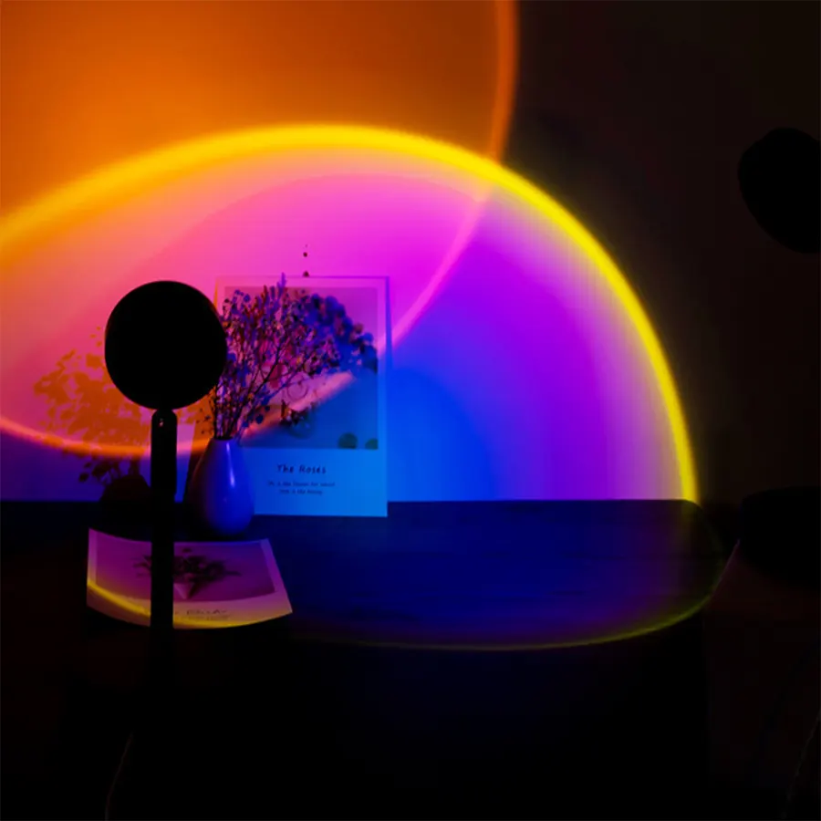 Совмещение нескольких ламп с эффектом заката