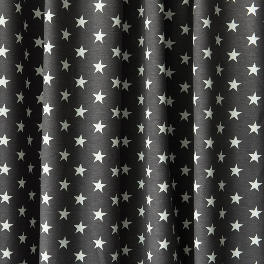 Принт звёздочки на шторах Сири