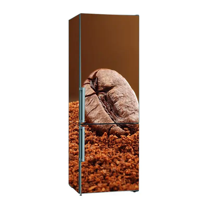 Наклейки на холодильник с кофейным зёрнышком