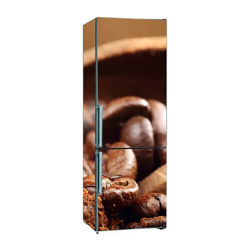 Наклейки на холодильник с кофейными зёрнами