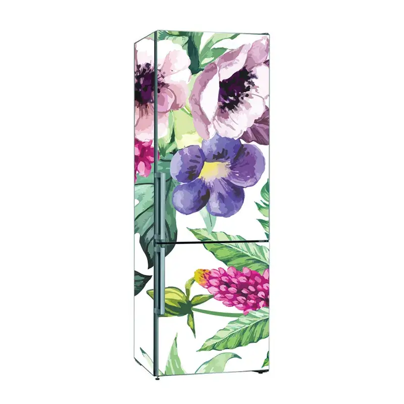 Наклейки на холодильник с цветами и зеленью