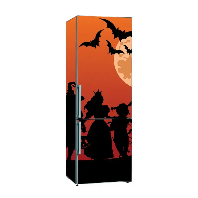 Наклейки на холодильник тени Хэллоуина