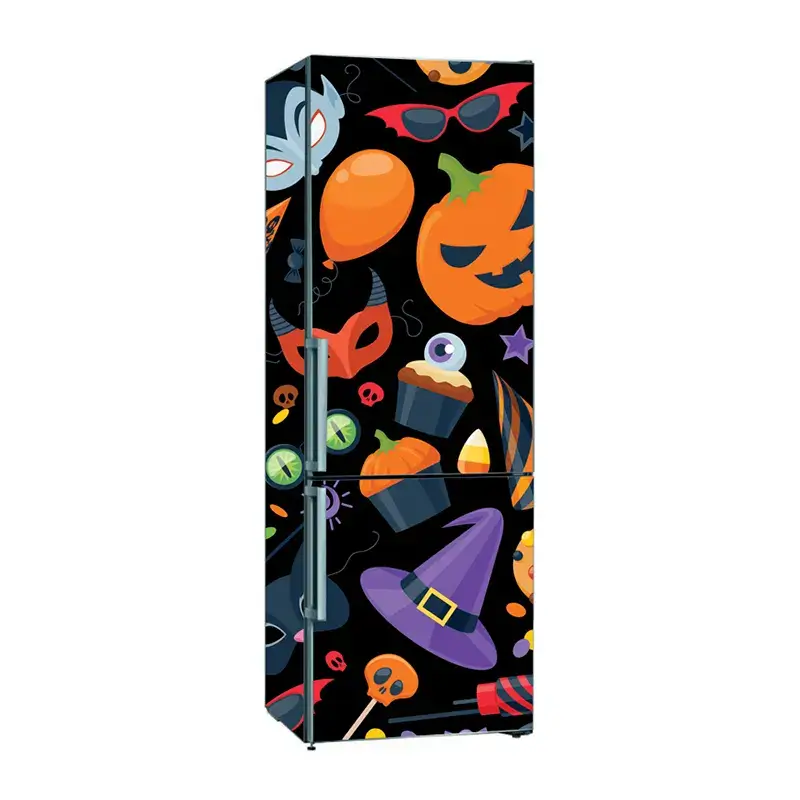 Наклейки на холодильник с атрибутикой на Хэллоуин