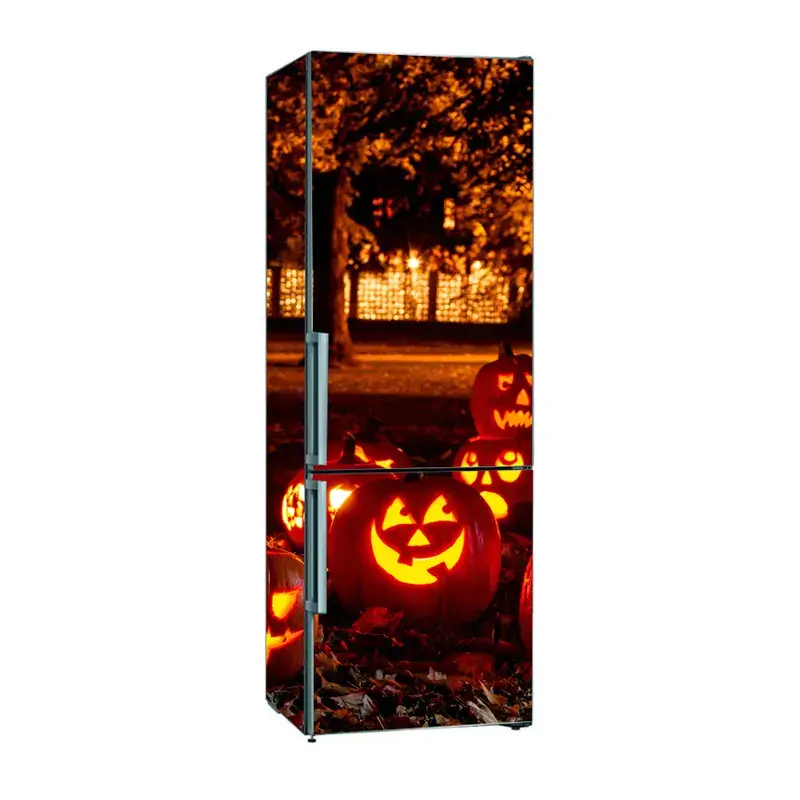 Накрейки на холодильник с тыквами на Хэллоуин