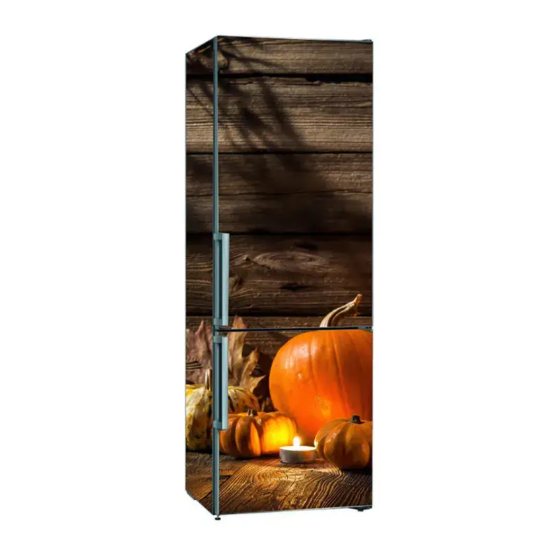 Наклейки на холодильник с тыквой на хэллоуин