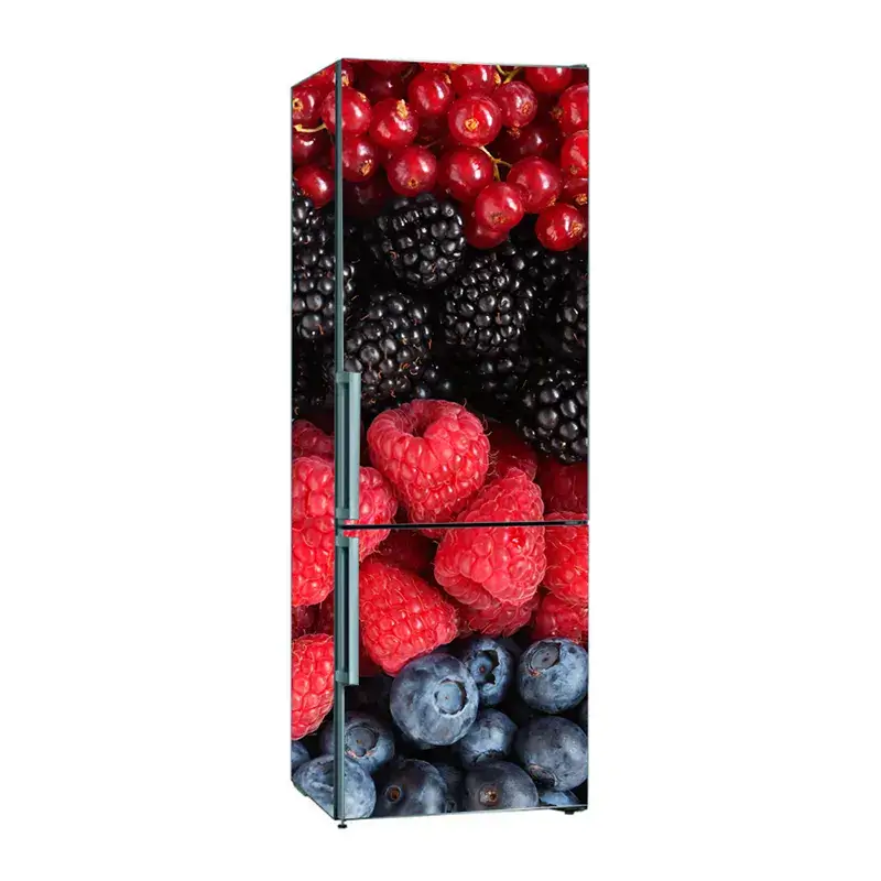 Наклейки на холодильник с садовыми ягодами