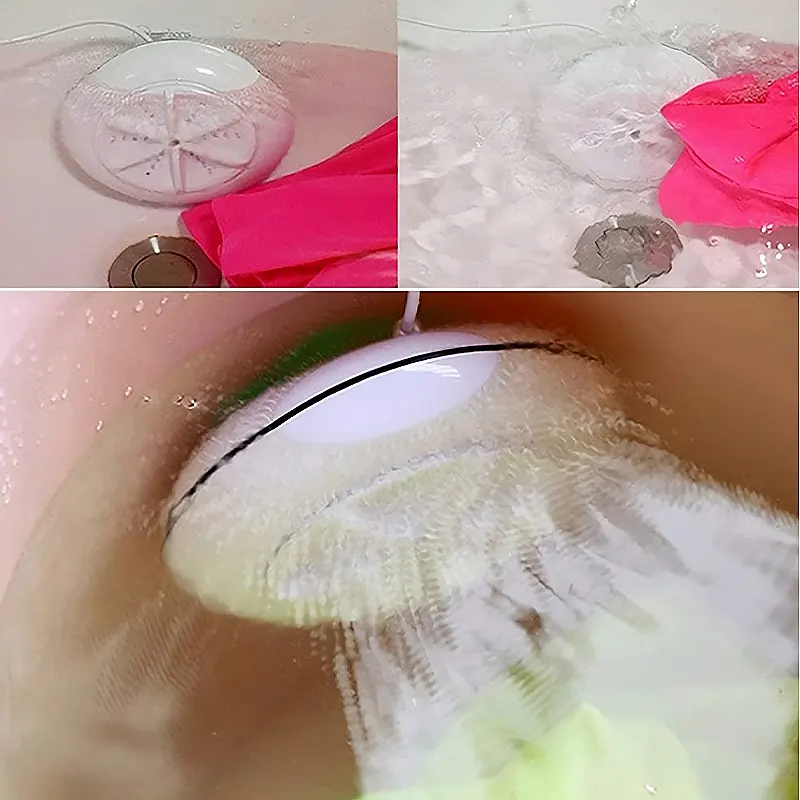 Процесс стирки с помощью ультразвуковой машинки