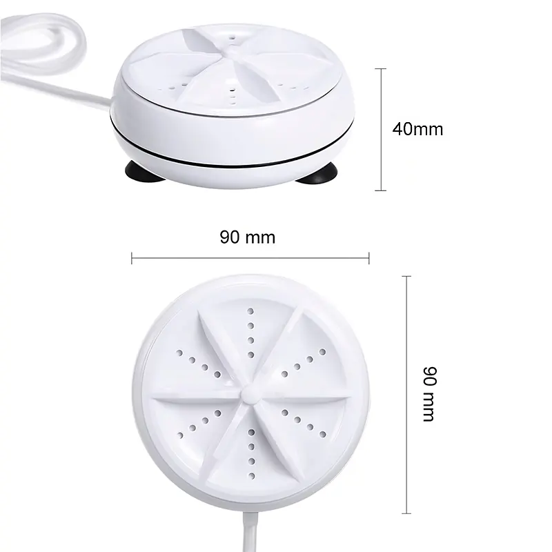 Размеры ультразвуковой стиральной машинки Turbine Wash