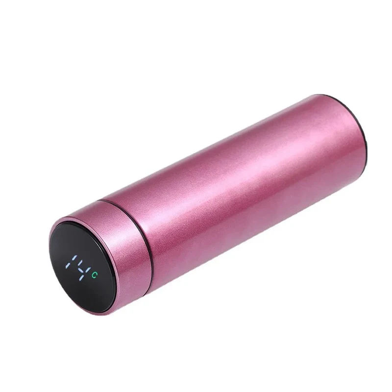 Розовый термос с датчиком температуры