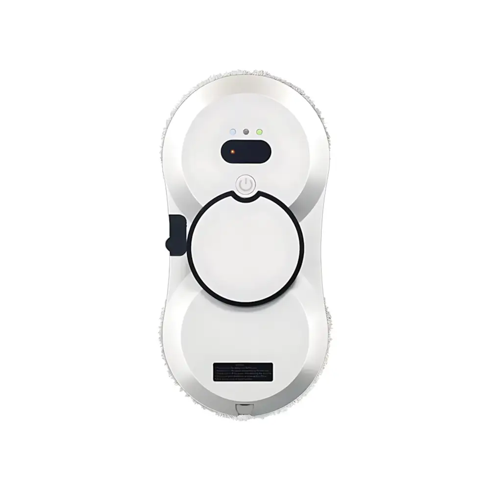 Белый робот для мытья окон вид фронтально